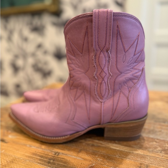 Tecovas Purple Ankle Booties - Picture 3 of 8